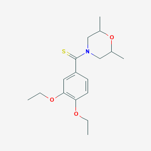 (3,4-DIETHOXYPHENYL)(2,6-DIMETHYLMORPHOLINO)METHANETHIONE