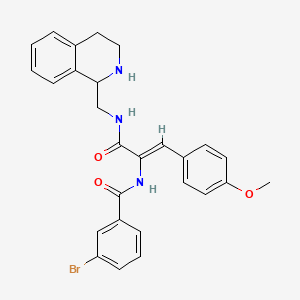 3-BROMO-N-{(1Z)-1-(4-METHOXYPHENYL)-3-OXO-3-[(1,2,3,4-TETRAHYDRO-1-ISOQUINOLINYLMETHYL)AMINO]-1-PROPEN-2-YL}BENZAMIDE