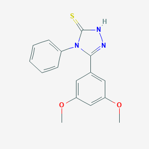 molecular formula C16H15N3O2S B431058 3-(3,5-dimethoxyphenyl)-4-phenyl-1H-1,2,4-triazole-5-thione CAS No. 385379-74-8