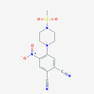 4-(4-METHANESULFONYLPIPERAZIN-1-YL)-5-NITROBENZENE-1,2-DICARBONITRILE