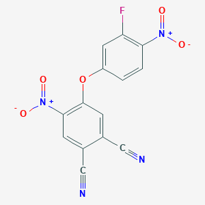 4-(3-Fluoro-4-nitrophenoxy)-5-nitrobenzene-1,2-dicarbonitrile