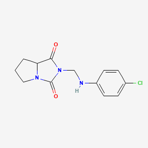 2-{[(4-chlorophenyl)amino]methyl}tetrahydro-1H-pyrrolo[1,2-c]imidazole-1,3(2H)-dione