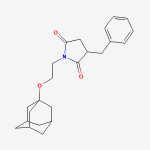 1-[2-(ADAMANTAN-1-YLOXY)ETHYL]-3-BENZYLPYRROLIDINE-2,5-DIONE