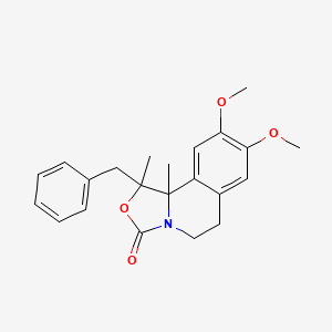 1-benzyl-8,9-dimethoxy-1,10b-dimethyl-1,5,6,10b-tetrahydro[1,3]oxazolo[4,3-a]isoquinolin-3-one