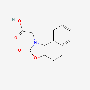 2-[3A,9B-DIMETHYL-2-OXO-3A,4,5,9B-TETRAHYDRONAPHTHO[1,2-D][1,3]OXAZOL-1(2H)-YL]ACETIC ACID