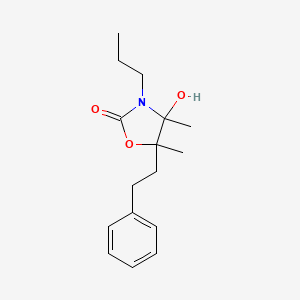 4-HYDROXY-4,5-DIMETHYL-5-PHENETHYL-3-PROPYL-1,3-OXAZOLAN-2-ONE