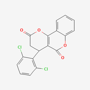 4-(2,6-dichlorophenyl)-3,4-dihydro-2H,5H-pyrano[3,2-c]chromene-2,5-dione