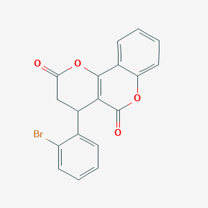 4-(2-bromophenyl)-3,4-dihydro-2H,5H-pyrano[3,2-c]chromene-2,5-dione