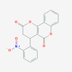 4-(2-nitrophenyl)-3,4-dihydro-2H,5H-pyrano[3,2-c]chromene-2,5-dione