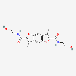 2-N,6-N-bis(2-hydroxyethyl)-3,7-dimethylfuro[2,3-f][1]benzofuran-2,6-dicarboxamide