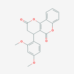 4-(2,4-dimethoxyphenyl)-3,4-dihydro-2H,5H-pyrano[3,2-c]chromene-2,5-dione