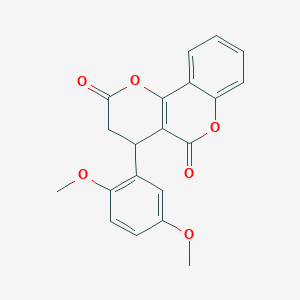 4-(2,5-dimethoxyphenyl)-3,4-dihydro-2H,5H-pyrano[3,2-c]chromene-2,5-dione