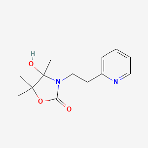 4-HYDROXY-4,5,5-TRIMETHYL-3-[2-(2-PYRIDYL)ETHYL]-1,3-OXAZOLAN-2-ONE