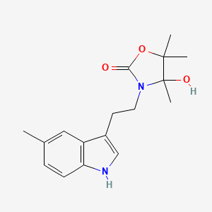 4-HYDROXY-4,5,5-TRIMETHYL-3-[2-(5-METHYL-1H-INDOL-3-YL)ETHYL]-1,3-OXAZOLAN-2-ONE