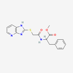 METHYL 2-(2-{3H-IMIDAZO[4,5-B]PYRIDIN-2-YLSULFANYL}ACETAMIDO)-3-PHENYLPROPANOATE