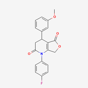 1-(4-fluorophenyl)-4-(3-methoxyphenyl)-4,7-dihydrofuro[3,4-b]pyridine-2,5(1H,3H)-dione