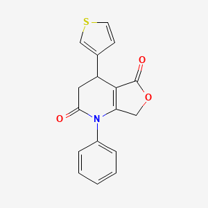 1-phenyl-4-(3-thienyl)-4,7-dihydrofuro[3,4-b]pyridine-2,5(1H,3H)-dione