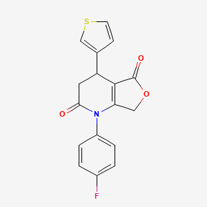 1-(4-fluorophenyl)-4-(3-thienyl)-4,7-dihydrofuro[3,4-b]pyridine-2,5(1H,3H)-dione