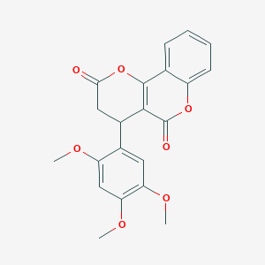 4-(2,4,5-trimethoxyphenyl)-3,4-dihydro-2H,5H-pyrano[3,2-c]chromene-2,5-dione