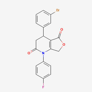 4-(3-bromophenyl)-1-(4-fluorophenyl)-4,7-dihydrofuro[3,4-b]pyridine-2,5(1H,3H)-dione