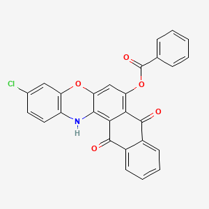 molecular formula C27H14ClNO5 B4311433 3-CHLORO-8,13-DIOXO-13,14-DIHYDRO-8H-5-OXA-14-AZAPENTAPHEN-7-YL BENZOATE 