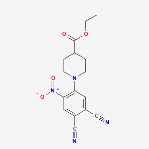 ethyl 1-(4,5-dicyano-2-nitrophenyl)piperidine-4-carboxylate