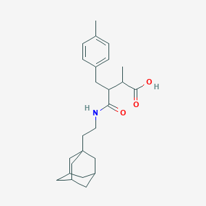 4-{[2-(1-adamantyl)ethyl]amino}-2-methyl-3-(4-methylbenzyl)-4-oxobutanoic acid