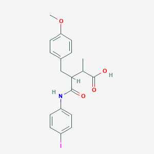 molecular formula C19H20INO4 B431156 4-(4-Iodoanilino)-3-(4-methoxybenzyl)-2-methyl-4-oxobutanoic acid 