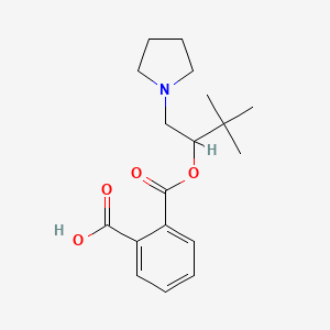 2-{[2,2-DIMETHYL-1-(1-PYRROLIDINYLMETHYL)PROPOXY]CARBONYL}BENZOIC ACID