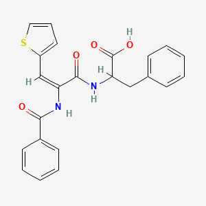 2-{[(E)-2-(BENZOYLAMINO)-3-(2-THIENYL)-2-PROPENOYL]AMINO}-3-PHENYLPROPANOIC ACID