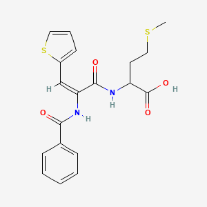 2-{[(E)-2-(BENZOYLAMINO)-3-(2-THIENYL)-2-PROPENOYL]AMINO}-4-(METHYLSULFANYL)BUTANOIC ACID