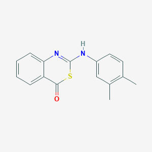 molecular formula C16H14N2OS B431160 2-[(3,4-dimethylphenyl)amino]-4H-3,1-benzothiazin-4-one CAS No. 376622-28-5
