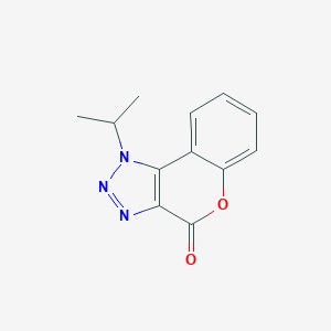 molecular formula C12H11N3O2 B431161 1-Isopropyl-1H-5-oxa-1,2,3-triaza-cyclopenta[a]naphthalen-4-one 