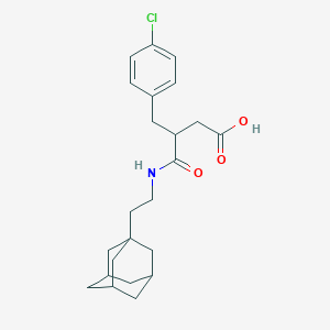 molecular formula C23H30ClNO3 B4311614 3-{[2-(ADAMANTAN-1-YL)ETHYL]CARBAMOYL}-4-(4-CHLOROPHENYL)BUTANOIC ACID 