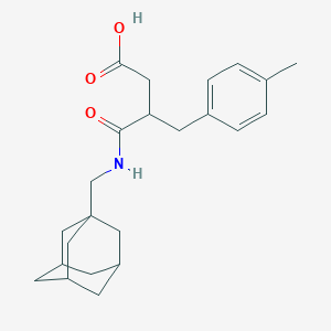 3-{[(ADAMANTAN-1-YL)METHYL]CARBAMOYL}-3-[(4-METHYLPHENYL)METHYL]PROPANOIC ACID