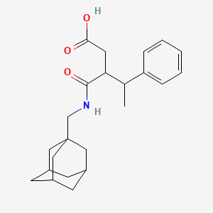 3-{[(1-adamantylmethyl)amino]carbonyl}-4-phenylpentanoic acid