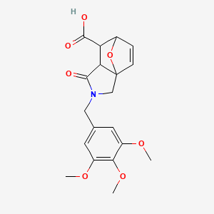 1-Oxo-2-(3,4,5-trimethoxybenzyl)-1,2,3,6,7,7a-hexahydro-3a,6-epoxyisoindole-7-carboxylic acid