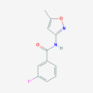 molecular formula C11H9IN2O2 B431176 3-iodo-N-(5-methyl-1,2-oxazol-3-yl)benzamide CAS No. 349442-21-3