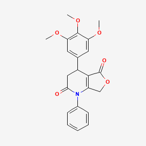 1-phenyl-4-(3,4,5-trimethoxyphenyl)-4,7-dihydrofuro[3,4-b]pyridine-2,5(1H,3H)-dione