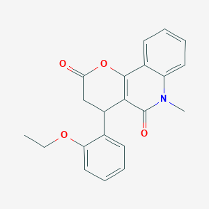 4-(2-ethoxyphenyl)-6-methyl-4,6-dihydro-2H-pyrano[3,2-c]quinoline-2,5(3H)-dione