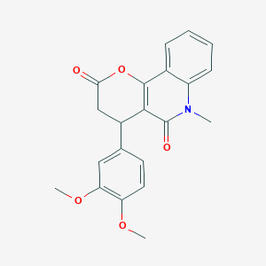 4-(3,4-dimethoxyphenyl)-6-methyl-4,6-dihydro-2H-pyrano[3,2-c]quinoline-2,5(3H)-dione