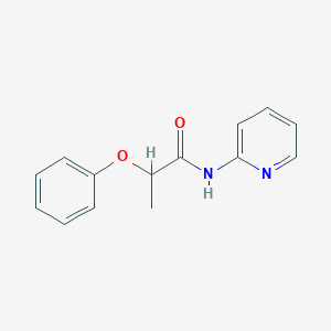 molecular formula C14H14N2O2 B431184 2-phenoxy-N-pyridin-2-ylpropanamide CAS No. 349579-48-2