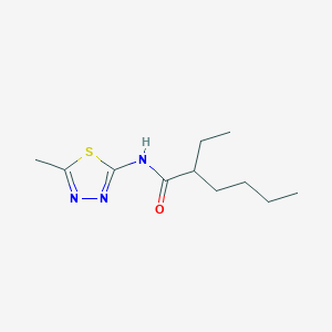 molecular formula C11H19N3OS B431189 2-ethyl-N-(5-methyl-1,3,4-thiadiazol-2-yl)hexanamide 