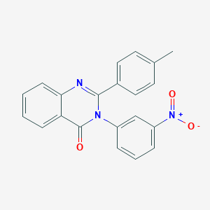 molecular formula C21H15N3O3 B431190 2-(4-methylphenyl)-3-(3-nitrophenyl)quinazolin-4(3H)-one 