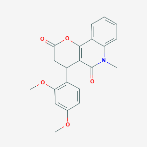 4-(2,4-dimethoxyphenyl)-6-methyl-4,6-dihydro-2H-pyrano[3,2-c]quinoline-2,5(3H)-dione