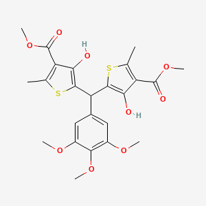 METHYL 4-HYDROXY-5-[[3-HYDROXY-4-(METHOXYCARBONYL)-5-METHYL-2-THIENYL](3,4,5-TRIMETHOXYPHENYL)METHYL]-2-METHYL-3-THIOPHENECARBOXYLATE