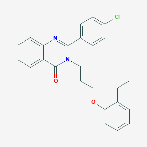 molecular formula C25H23ClN2O2 B431215 2-(4-chlorophenyl)-3-[3-(2-ethylphenoxy)propyl]-4(3H)-quinazolinone 