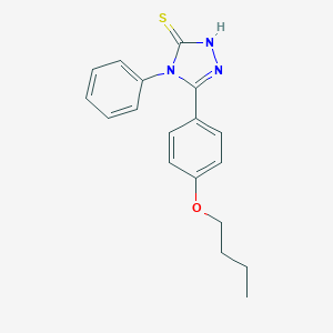 molecular formula C18H19N3OS B431227 5-(4-butoxyphenyl)-4-phenyl-4H-1,2,4-triazol-3-yl hydrosulfide CAS No. 431893-54-8