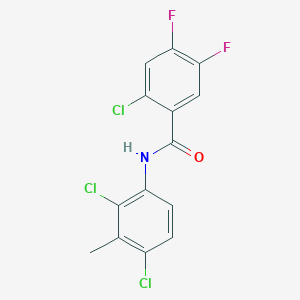 2-chloro-N-(2,4-dichloro-3-methylphenyl)-4,5-difluorobenzamide