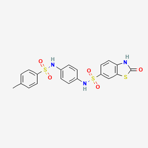 N-[4-(4-METHYLBENZENESULFONAMIDO)PHENYL]-2-OXO-2,3-DIHYDRO-1,3-BENZOTHIAZOLE-6-SULFONAMIDE